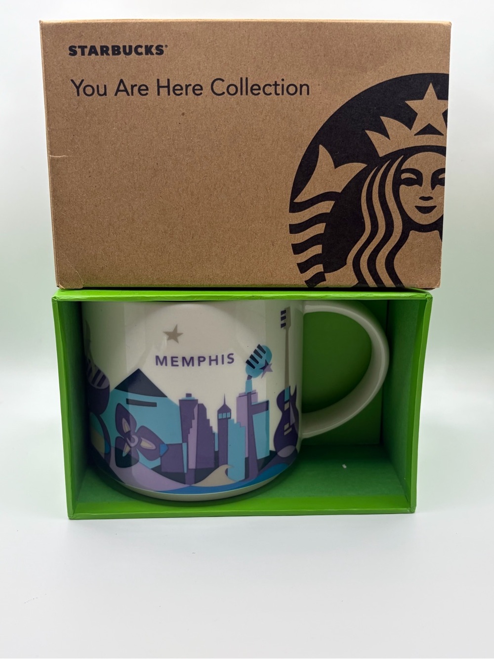Starbucks You Are Here Memphis Skyline Mug in Box